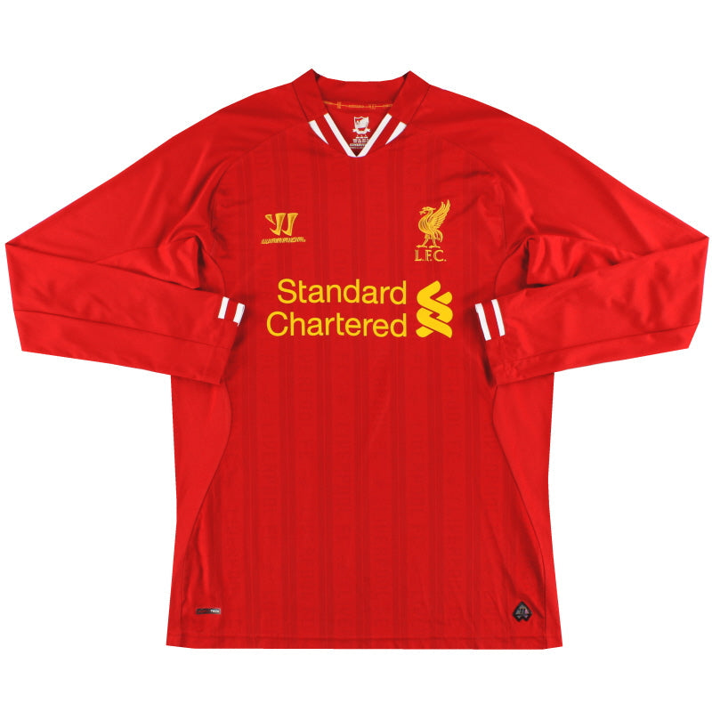 2013-14 Liverpool Warrior Heimtrikot Langarm XXL