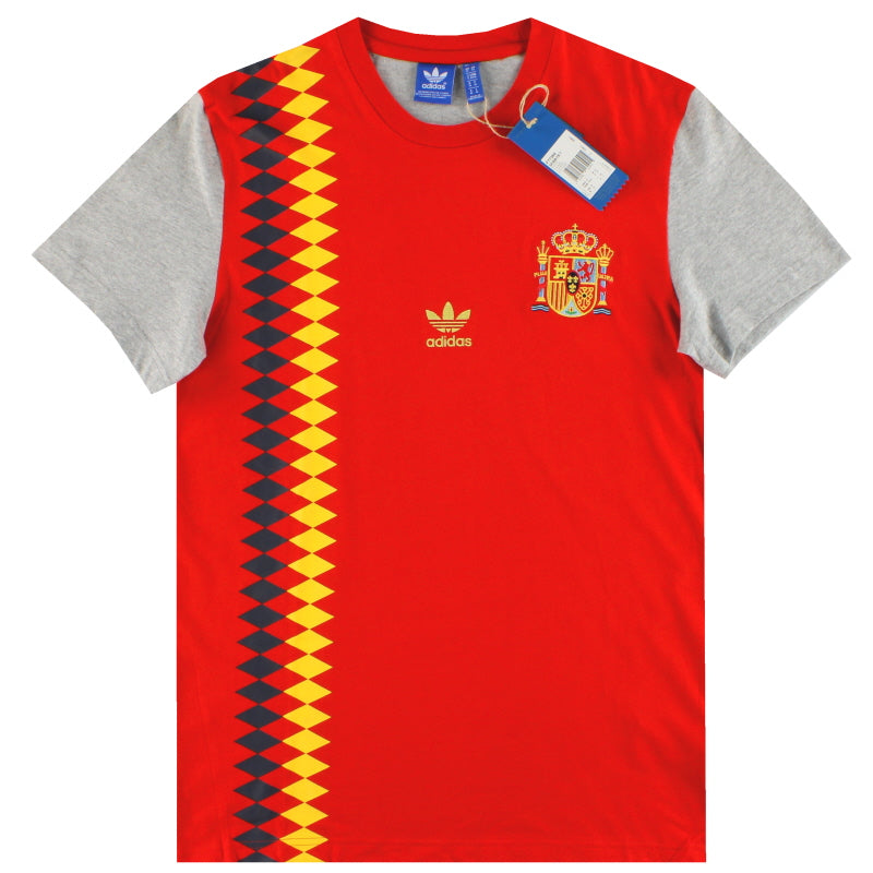 2013-14 Spanien adidas Originals Team Fußball-T-Shirt *BNIB* M