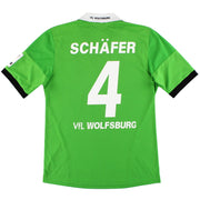 2013-14 Wolfsburg adidas Auswärtstrikot Schäfer #4 *Neuwertig* M