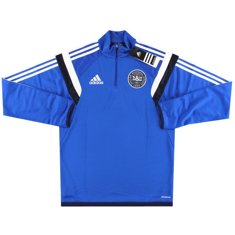 2013-15 Dänemark adidas 1/4 Zip Trainings-Top *BNIB* S