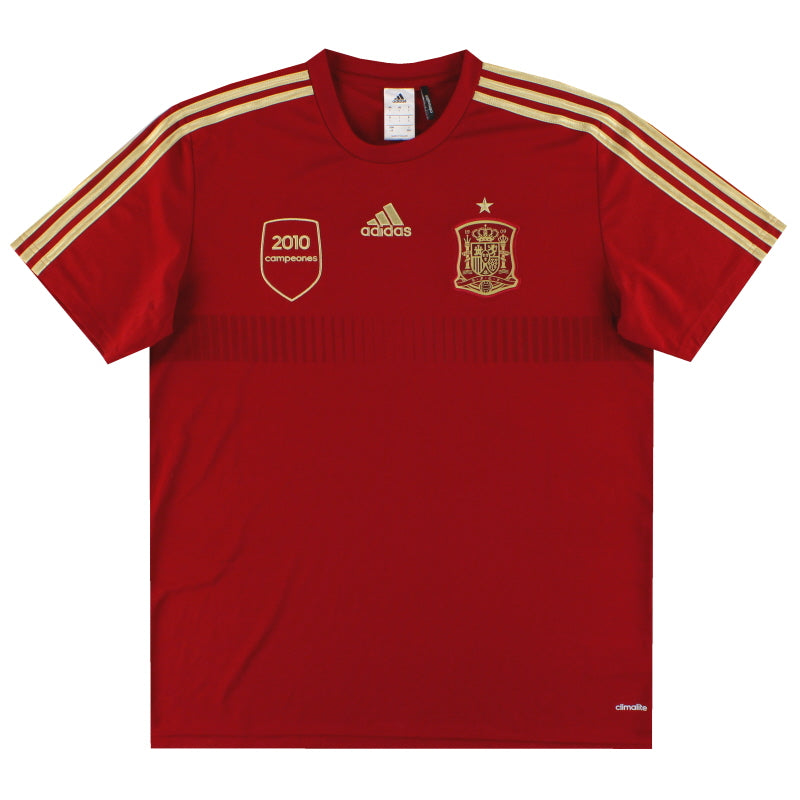 2013-15 Spanien adidas Trainingsshirt L