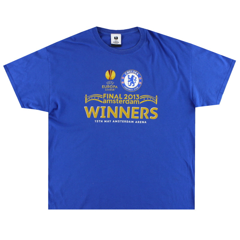 2013 Chelsea Europa League Grafik T-Shirt XL