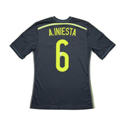 2013/15 Spanien A.Iniesta #6 Auswärtstrikot (S) Adidas