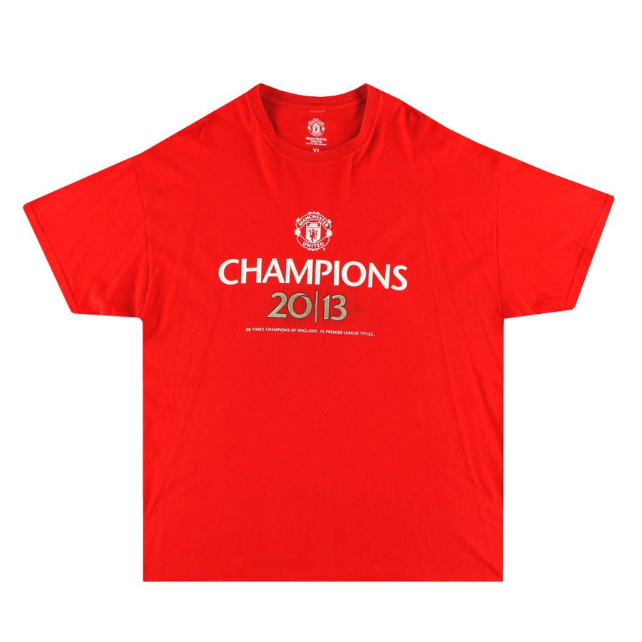 2013 Manchester United Champions Grafik-T-Shirt XL