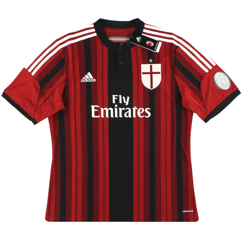 2014-15 AC Mailand adidas Heimtrikot Europa *BNIB* XS
