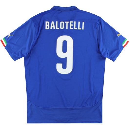 2014-15 Italy Puma Home Shirt Balotelli #9 XL