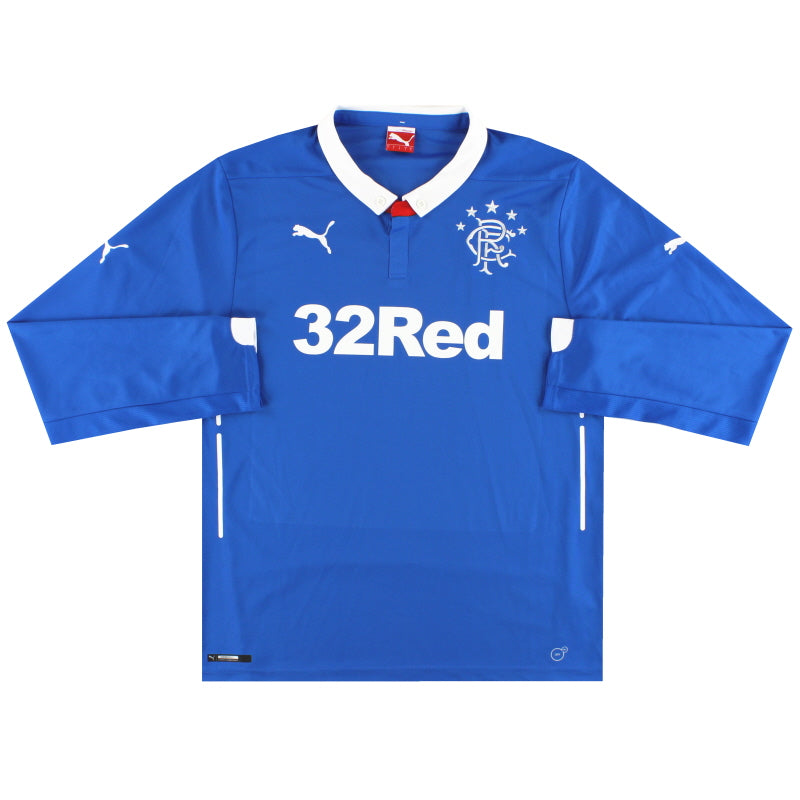 2014-15 Rangers Puma Heimtrikot Langarm L