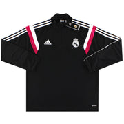 2014-15 Real Madrid adidas 1/2-Zip Trainings-Oberteil *mit Etiketten* XL