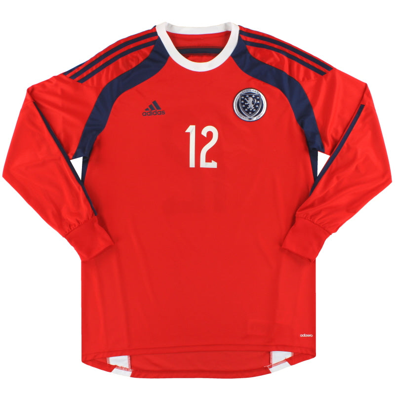 2014-15 Schottland adidas adizero Torwarttrikot #12 *Neuwertig* S