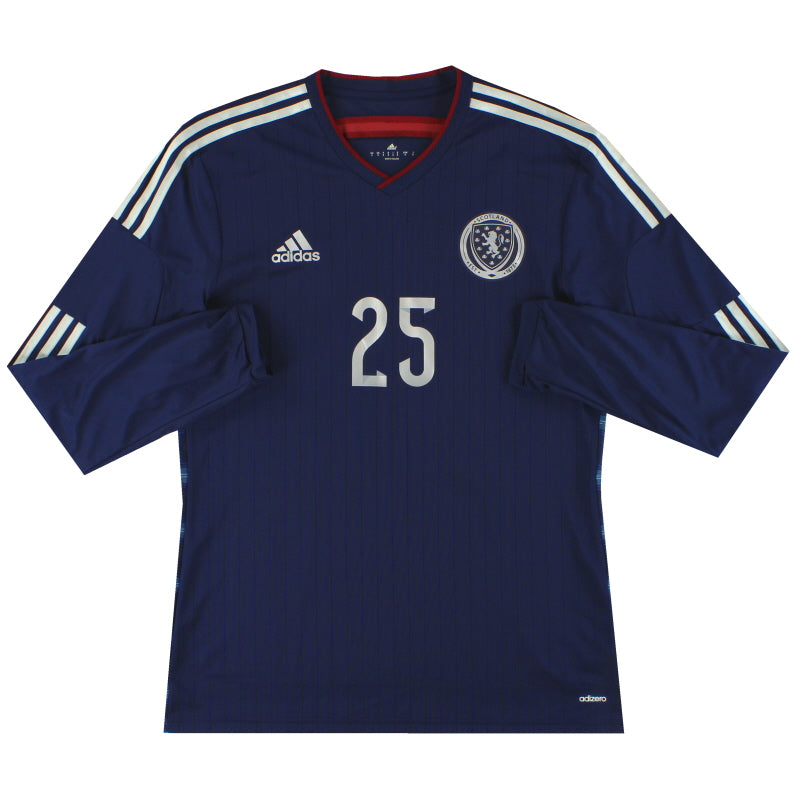 2014-15 Schottland adidas adizero Player Issue Heimtrikot L/S *Neuwertig*