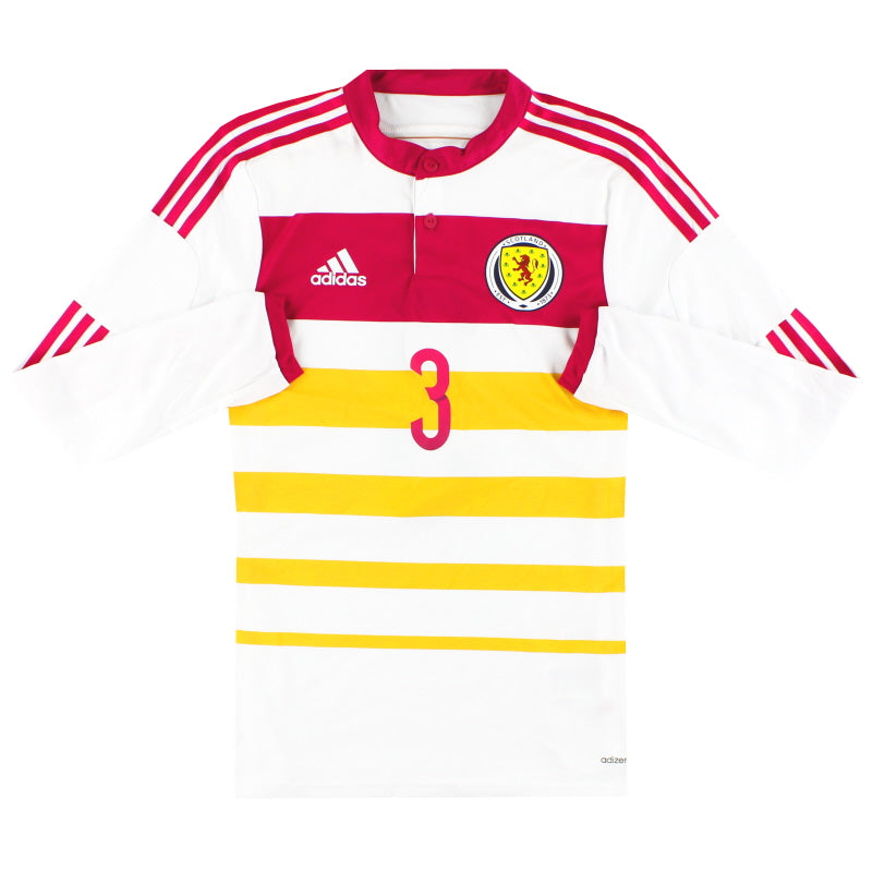 2014-15 Schottland adidas Player Issue adizero Auswärtstrikot Langarm *Neuwertig*