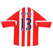 2014-15 Stoke City Warrior Heimtrikot langärmlig Moses #13 S