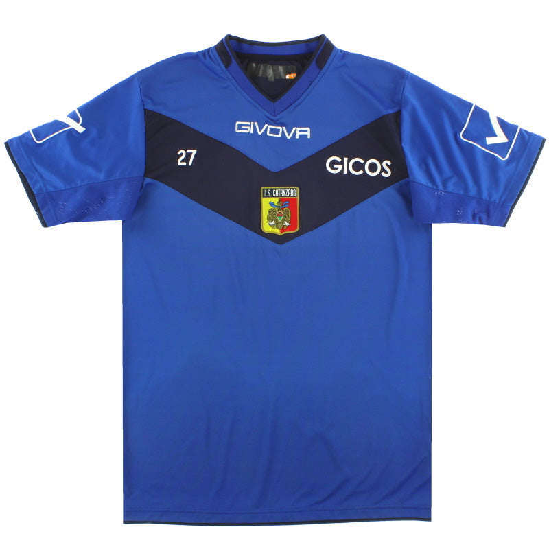 2014-15 U.S. Catanzaro Givova Spielerversion Trainingsshirt #27 M