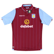 2014-15 Aston Villa Macron Heimtrikot *m. Etiketten* XL