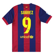 2014-15 Barcelona Heimtrikot Suarez #9 S