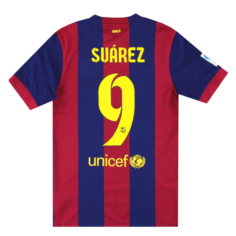 2014-15 Barcelona Heimtrikot Suarez #9 S