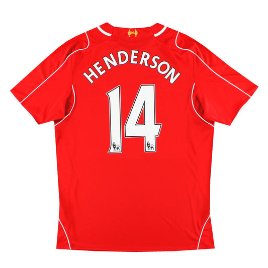 2014-15 Liverpool Warrior Home Shirt Henderson #14 *w/tags* L