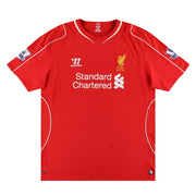 2014-15 Liverpool Warrior Heimtrikot *Neuwertig* XXL