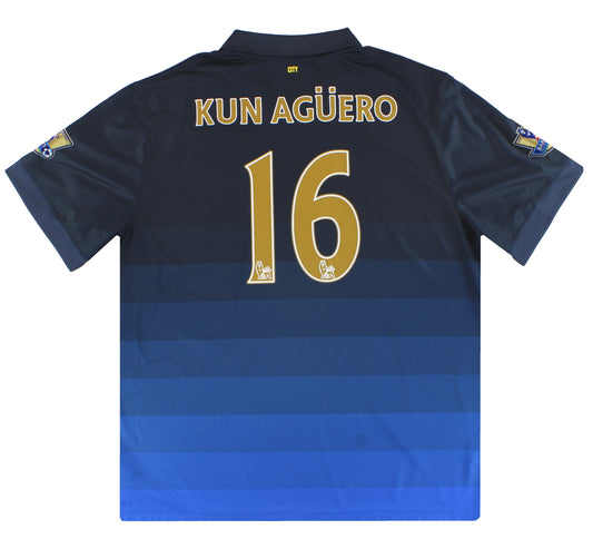 2014-15 Manchester City Nike Away Shirt Kun Aguero #16 XXXL