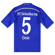 2014-16 Schalke adidas Heimtrikot Geis #5 S