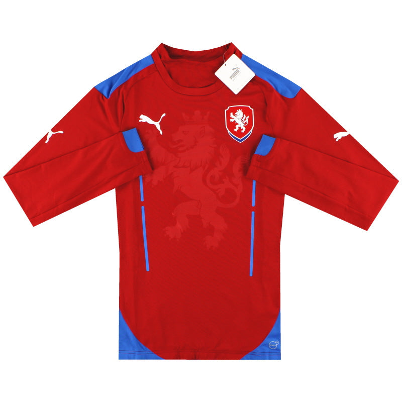 2014 Tschechische Republik Puma Authentic Heimtrikot L/S *mit Etikett* M