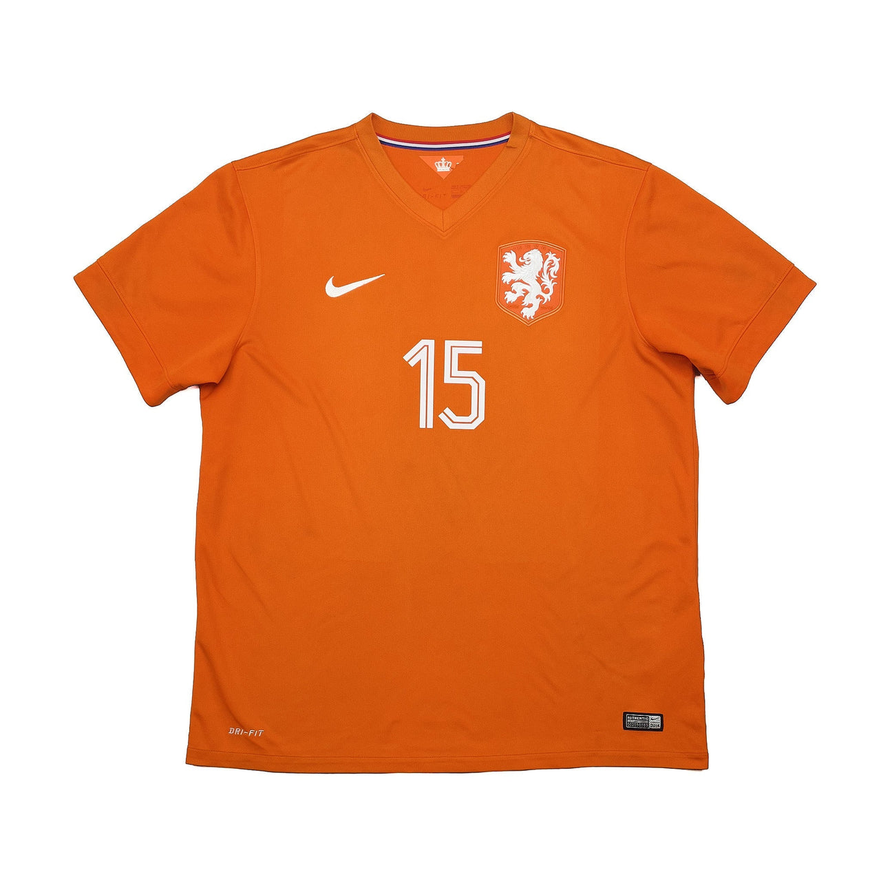 2014/15 Netherlands Kuyt #15 Home Shirt (XL) Nike