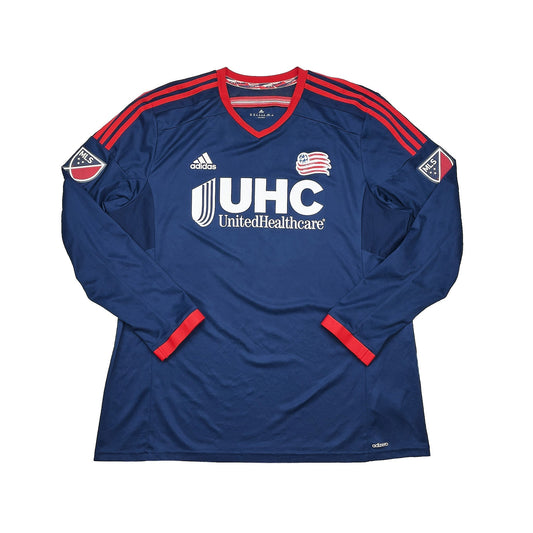 2014/15 New England Revolution L/S *Player Issue* Home Shirt (2XL) Adidas