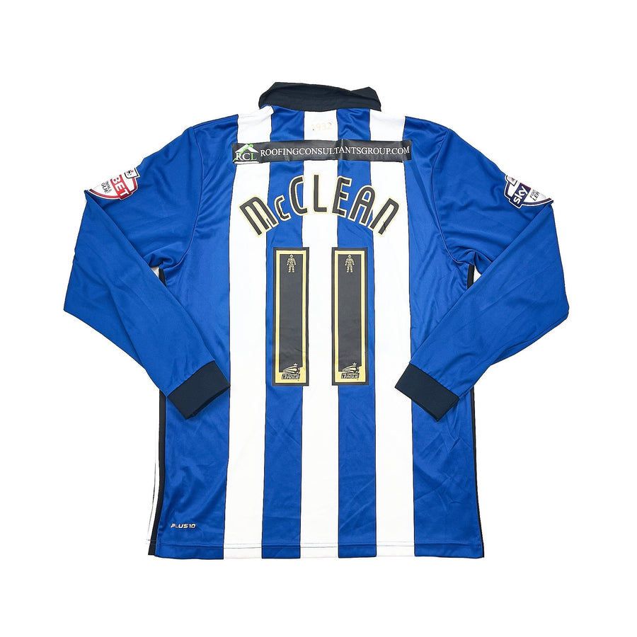 2014/15 Wigan Mclean #11 *Match Issue* Langarm-Heimtrikot (M) Mi-Fit