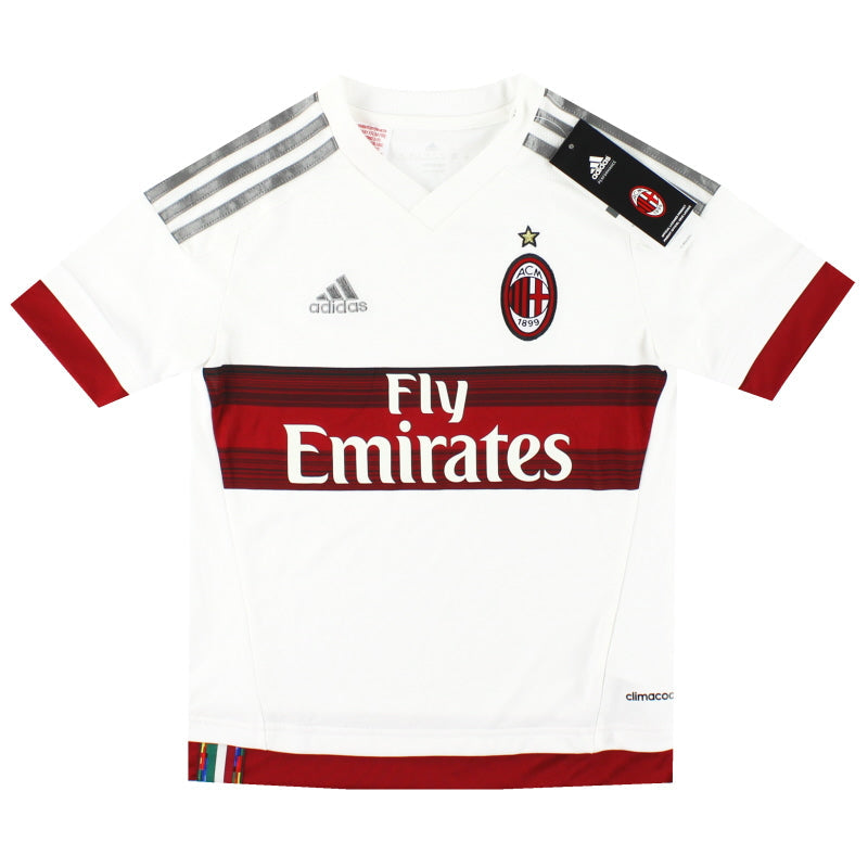 2015-16 AC Mailand adidas Auswärtstrikot *mit Etikett* Jungen S