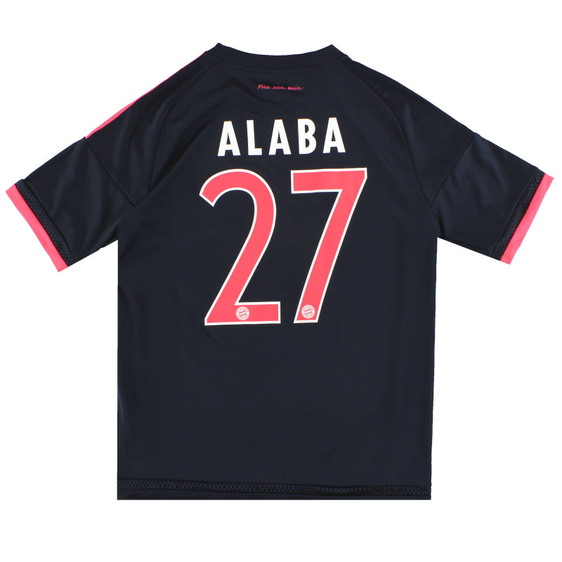 2015-16 Bayern München adidas Ausweichtrikot Alaba #27 J