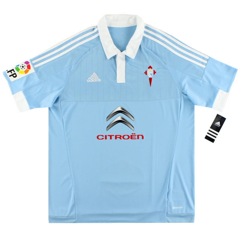 2015-16 Celta Vigo adidas Heimtrikot *m. Etiketten* XL