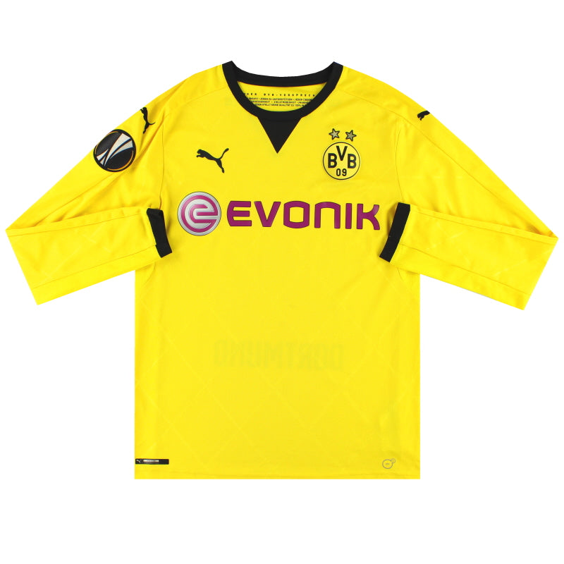 2015-16 Borussia Dortmund Puma Europäisches Heimtrikot Langarm M