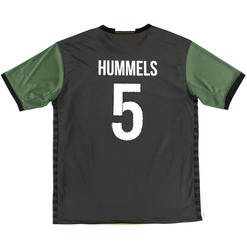 2015-16 Deutschland adidas Auswärtstrikot Hummels #5 *Neuwertig* M