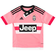 2015-16 Juventus adidas Auswärtstrikot *m. Etiketten* XS.Jungen