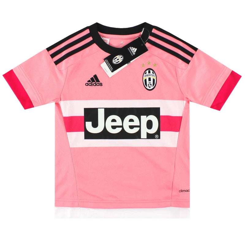 2015-16 Juventus adidas Auswärtstrikot *m. Etiketten* XS.Jungen
