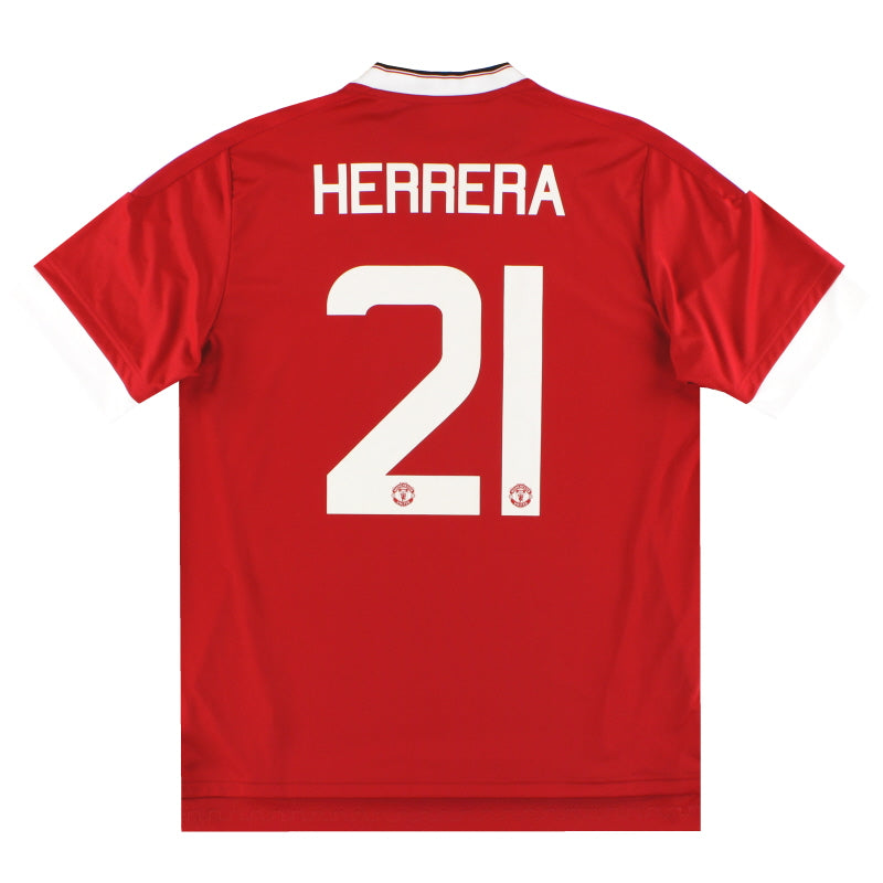 2015-16 Manchester United adidas Heimtrikot Herrera #21 *mit Etiketten* L