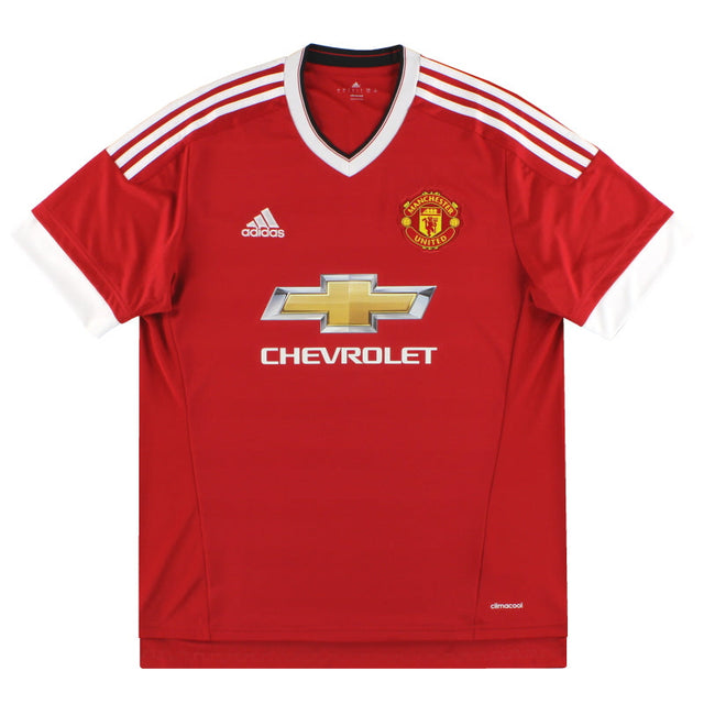 2015-16 Manchester United adidas Home Shirt L