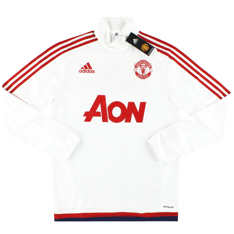 2015-16 Manchester United adidas Trainingsoberteil 1/2 Reißverschluss *BNIB* S