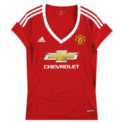2015-16 Manchester United adidas Damen Heimtrikot *Neuwertig* S