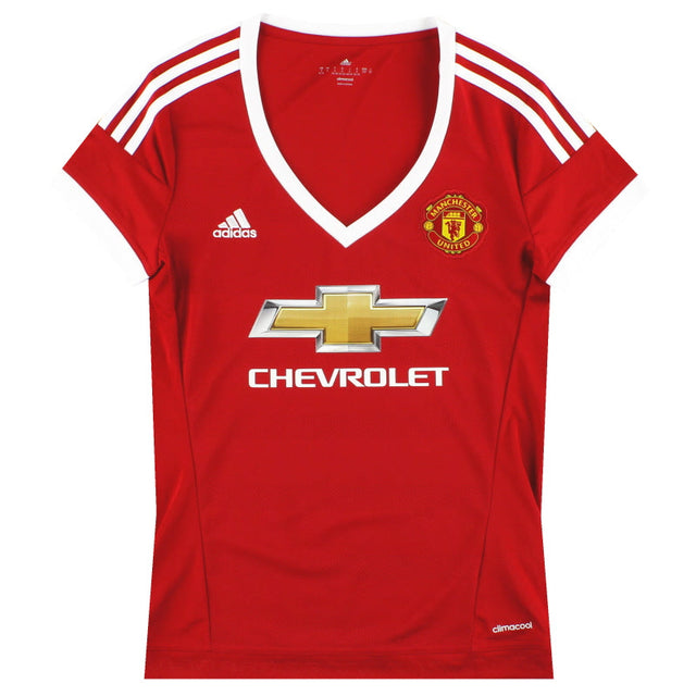 2015-16 Manchester United adidas Women's Home Shirt *Mint* S