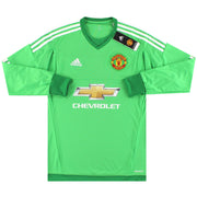 2015-16 Manchester United adidas Torwarttrikot *m/Etiketten* S