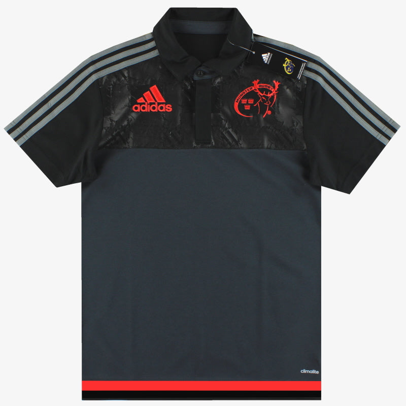 2015-16 Munster adidas Climalite Poloshirt *mit Etiketten* S