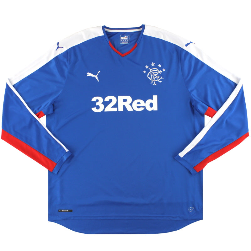 2015-16 Rangers Puma Heimtrikot L/S XXXL