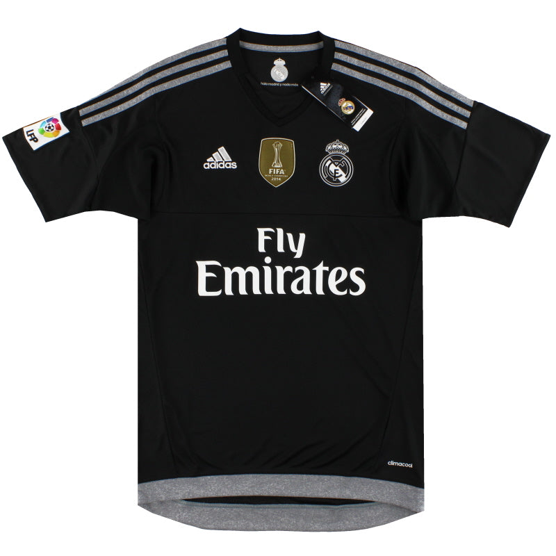 2015-16 Real Madrid adidas Torwart-Auswärtstrikot *m/Etiketten* S