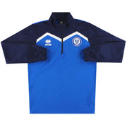 2015-16 Rochdale Errea 1/4 Zip Trainingsoberteil M