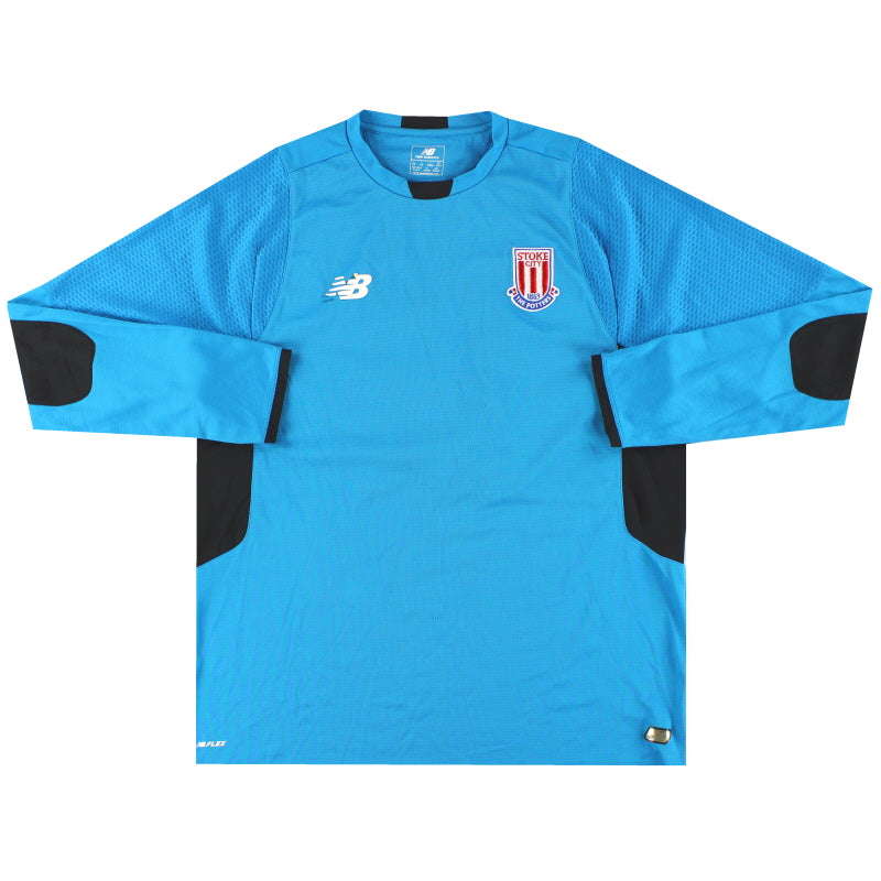 2015-16 Stoke New Balance Spielerversion U18 Torwarttrikot #14 L