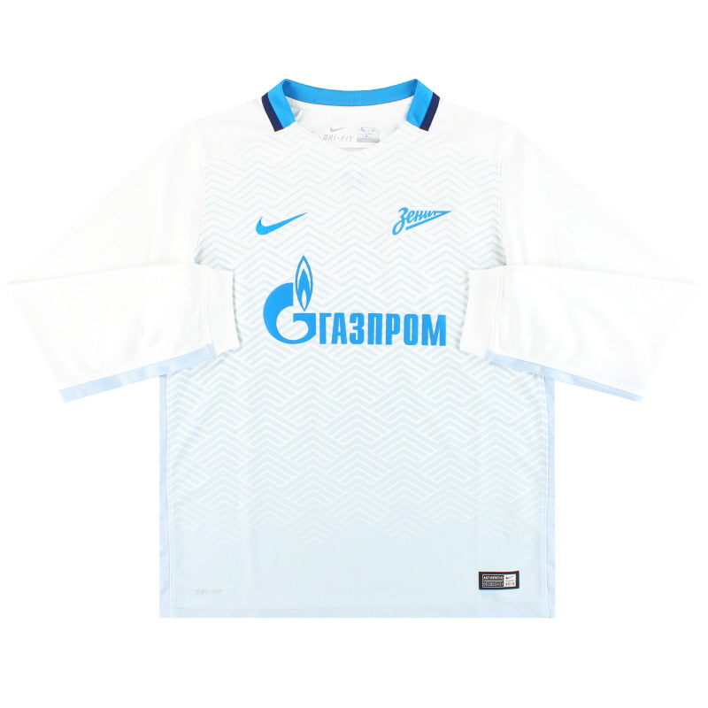 2015-16 Zenit St. Petersburg Nike Auswärtstrikot Langarm Jungen L
