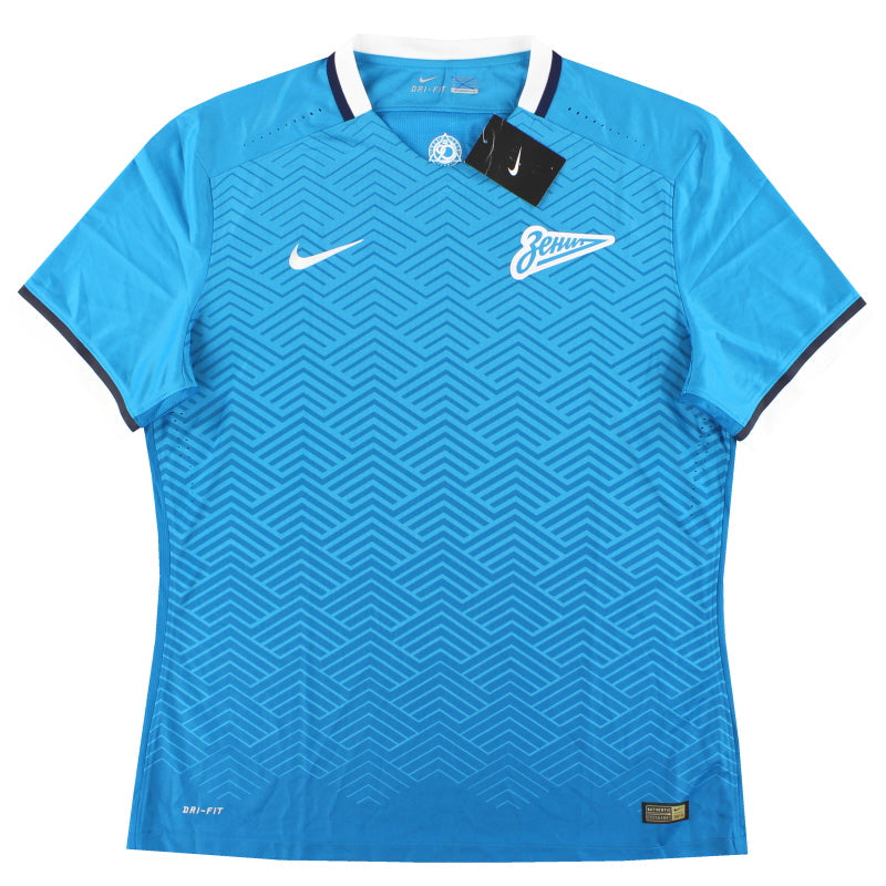 2015-16 Zenit St. Petersburg Nike Authentic Heimtrikot *mit Etiketten* XL