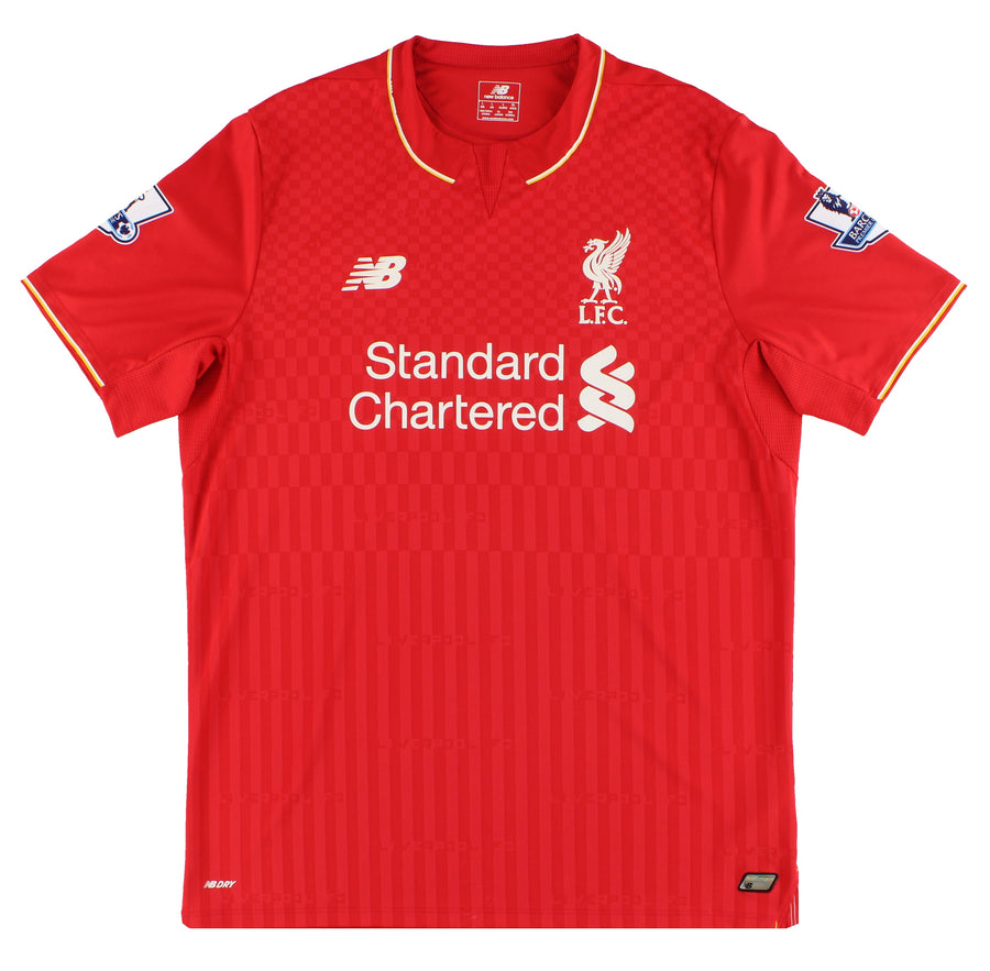 2015-16 Liverpool New Balance Home Shirt L