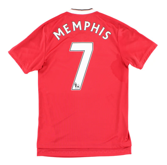 2015-16 Manchester United adidas Home Shirt Memphis #7 *Mint* XS